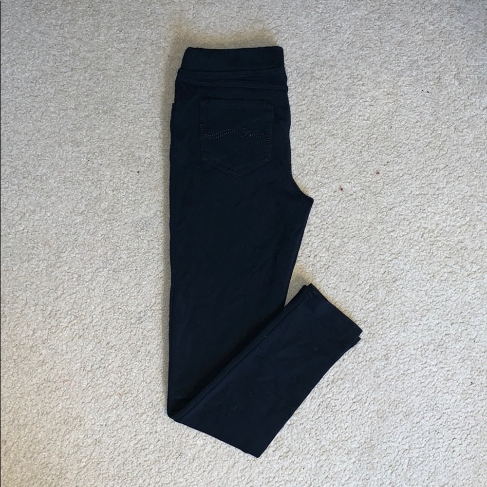 Kids Black Ultra Stretch Jegging